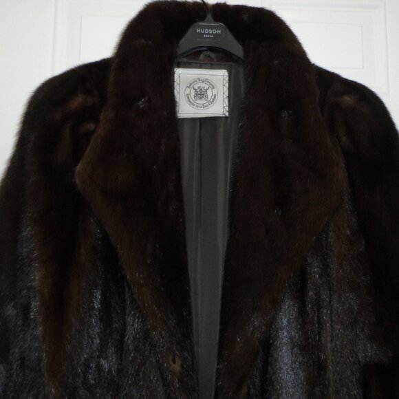 Hudson's Bay Company Jackets & Blazers - Classic Full Length Mink Coat-Dark Brown- size L/XL